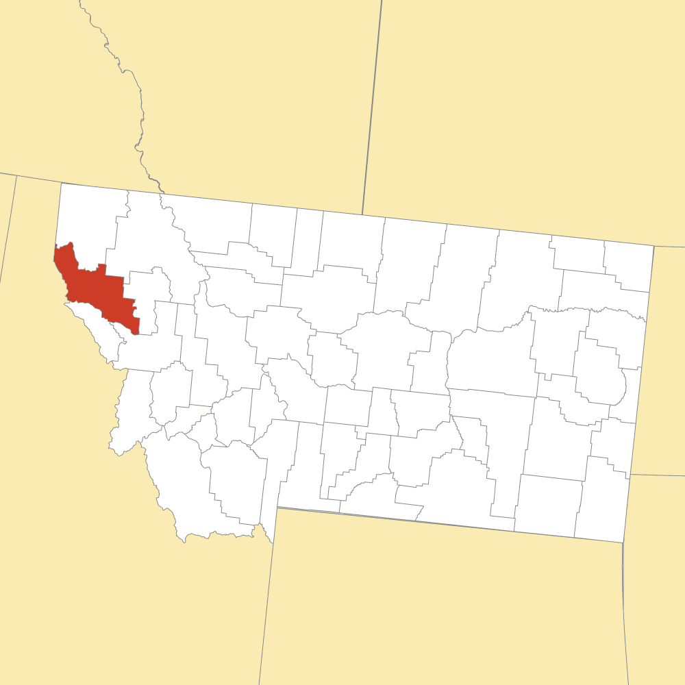 sanders county map